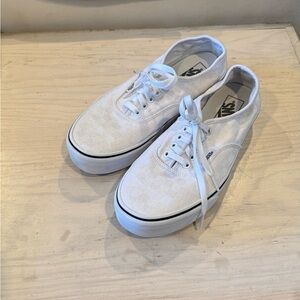 Vans White Checkerboard Authentic Low Top Sneakers